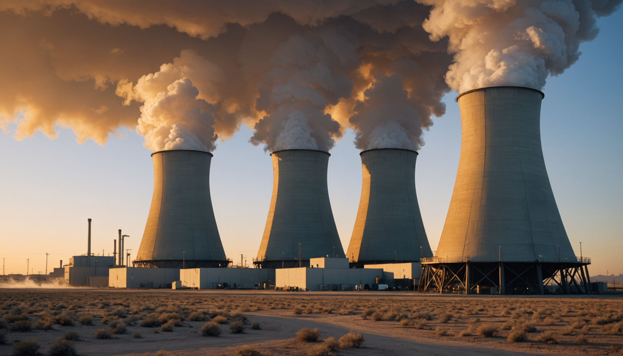 Illustration accompanying: CEO and CFO suddenly depart AI nuclear power upstart Fermi