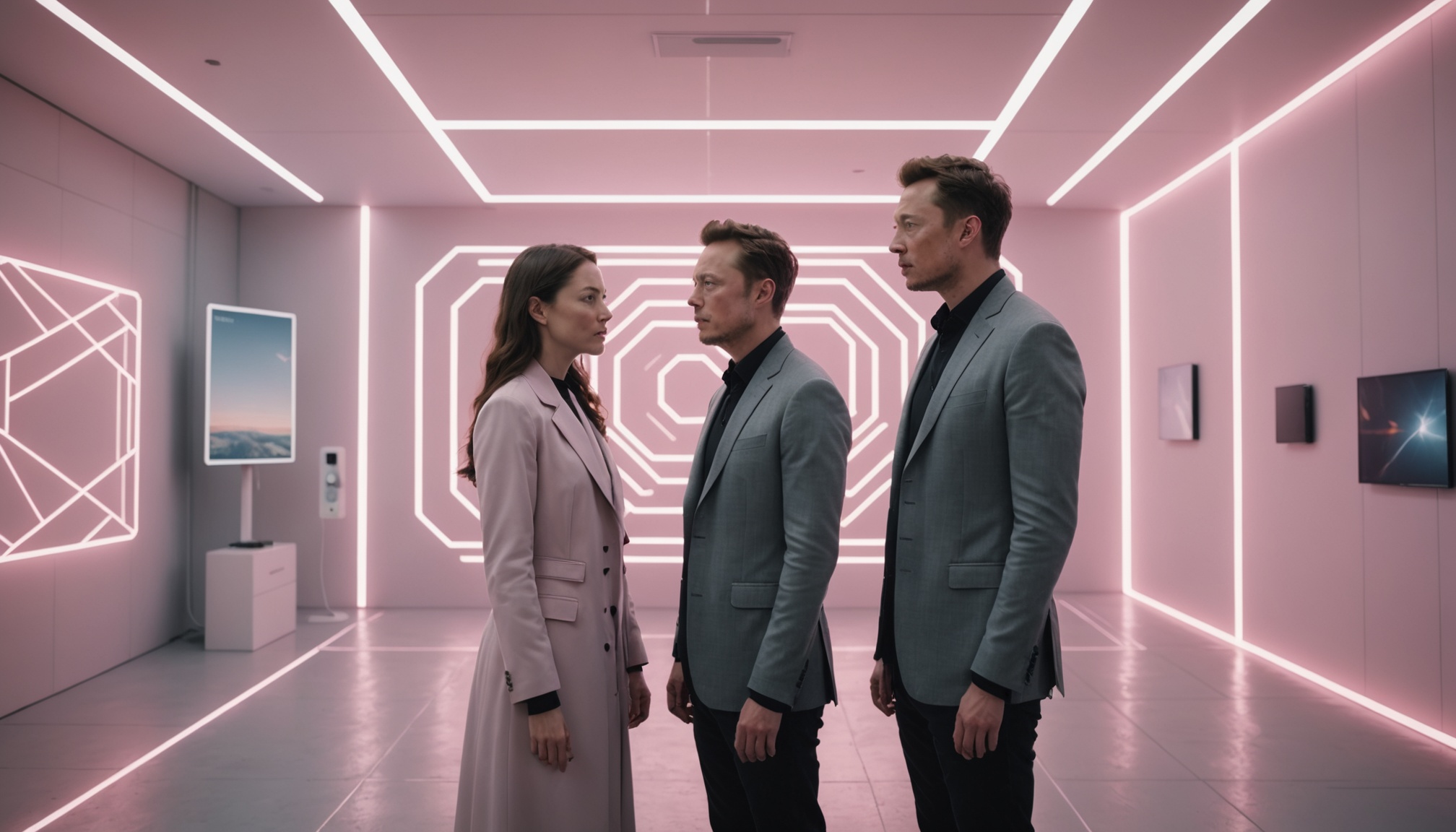 Illustration accompanying: Elon Musk’s Last-Ditch Effort to Control OpenAI: Recruit Sam Altman to Tesla