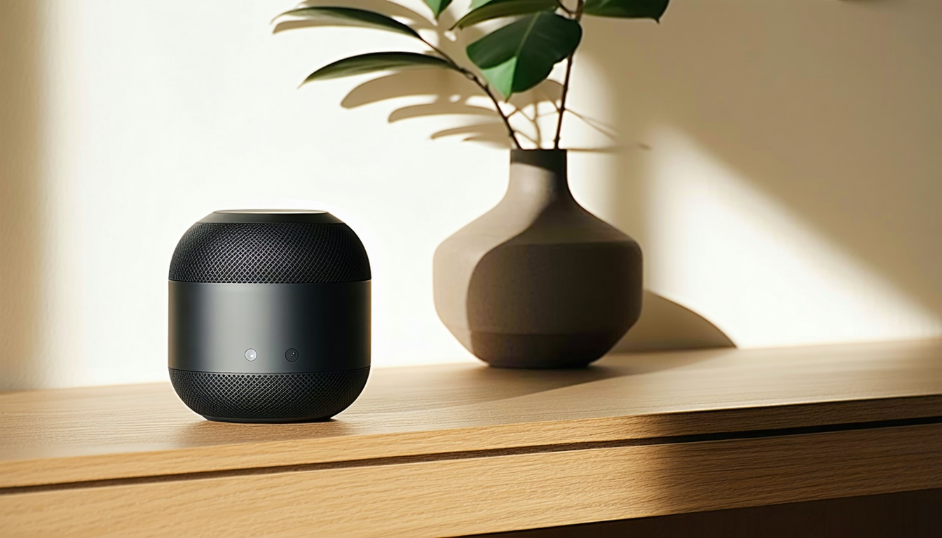 Illustration accompanying: OpenAI may announce a ChatGPT smart speaker this year